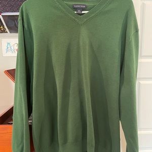 Lands’ End green sweater